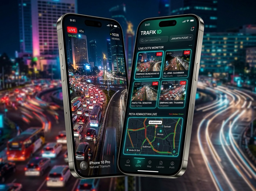 CCTV ATCS Kota Indonesia Live App Interface